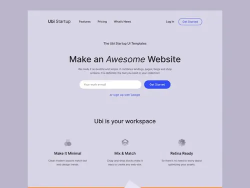 Ubi启动模板设计素材Ubi Startup Templates
