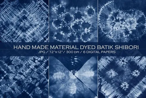 蜡染背景纹理 Material dyed batik. Sh