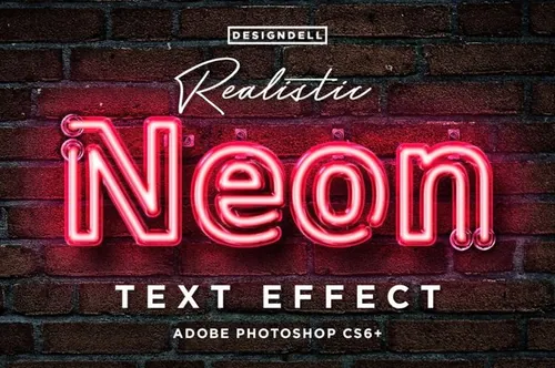 现实霓虹灯Photoshop图层样式Realistic Ne