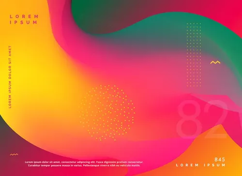 抽象彩色渐变流体矢量背景Abstract Fluid Colors Gradient Shape Background