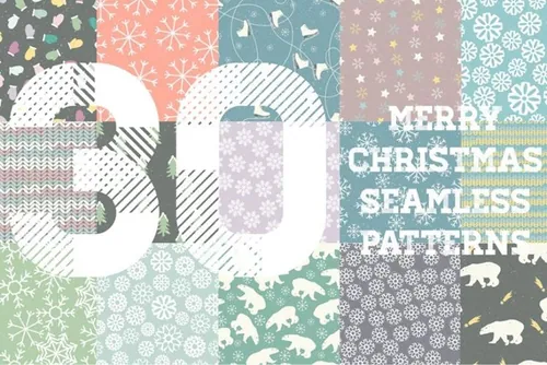 冬季图案背景 Winter Patterns Set Pro