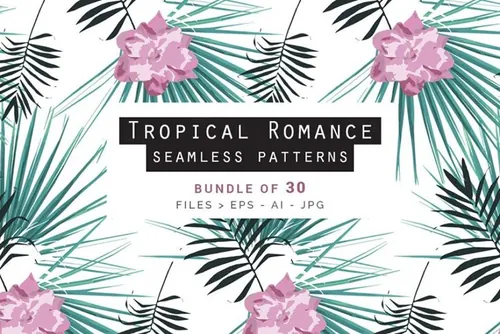 热带浪漫背景纹理 Tropical Romance Coll