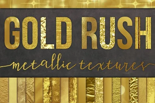 奢华金箔背景纹理 28 Gold Foil Textures
