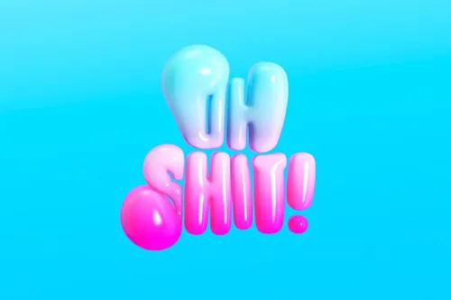 甜蜜浪漫的情人节三维3D立体卡通文字特效PSD模板