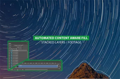 神奇的自动内容感知填充视频时间轴gif动图automated-cont