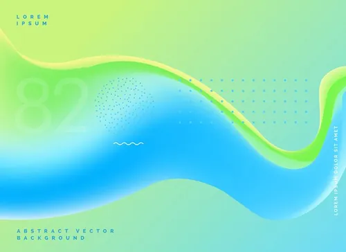 现代蓝绿渐变流体矢量背景Bright Fluid Colors Modern Blue Green Background