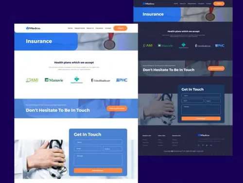 医务人员医疗登录页Medico-Medical Landing Pag