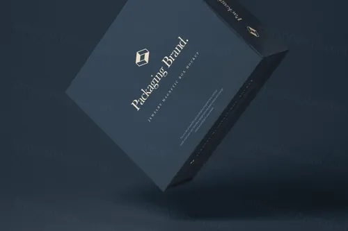 高端简约的盒子包装样机 Psd Box Packaging Mockup