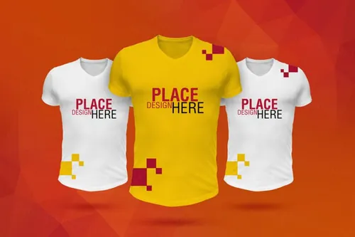 运动T恤模型PSD贴图模板Customizable T-Shirt Mockup