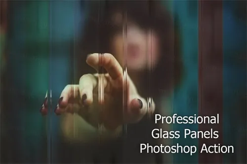 专业玻璃折射效果ps动作 Professional Glass Pan