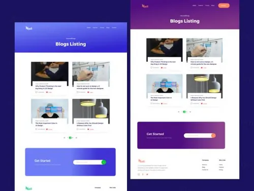 多用途企业网站设计Nadi - SaaS Landing Page