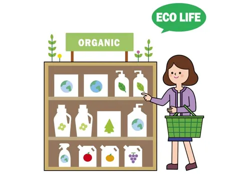 ECO LIFE 绿色有机生态AI矢量插图素材 ti123a3110