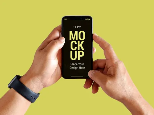 手持智能手机APP设计提案UI贴图样机PSD模板 Latest smart phone pro mockup