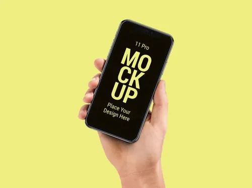 手持智能手机APP设计提案UI贴图样机PSD模板 Latest smart phone pro mockup