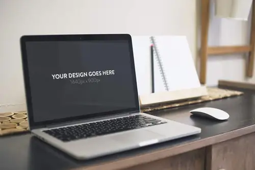 电脑模型PSD贴图模板Macbook Pro Mockup 样机模版
