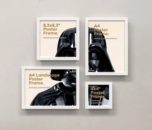 现代简约psd海报样机 Psd Poster Frame Mockup Vol10