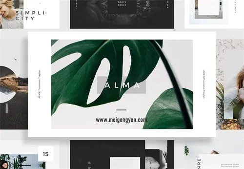 简约个性展示模板ALMA Keynote Template