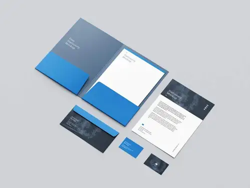 精致的品牌VI设计提案样机PSD模板免费下载 Stationery Mockup 样机模版