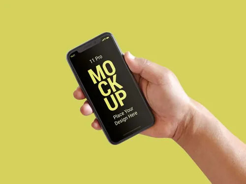 手持智能手机APP设计提案UI贴图样机PSD模板 Latest smart phone pro mockup