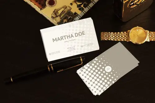 名片模型PSD贴图模板Business Cards Mock-up 样机模版