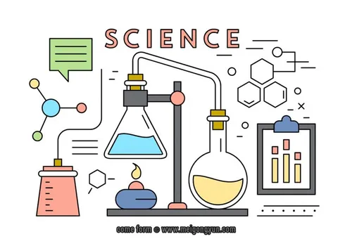 科技实验矢量插图Science Vector Elements
