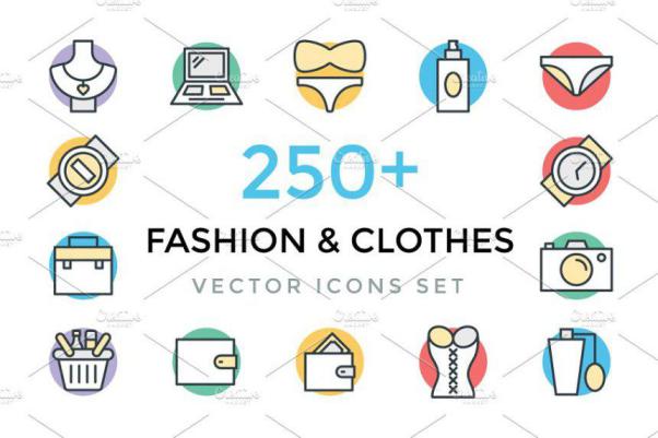 时尚和服装图标 250  Fashion and Clothes Icons