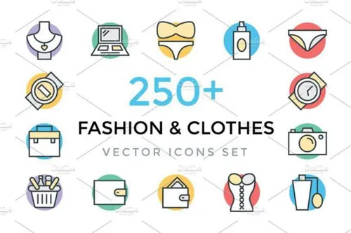 时尚和服装图标 250  Fashion and Clothes Icons