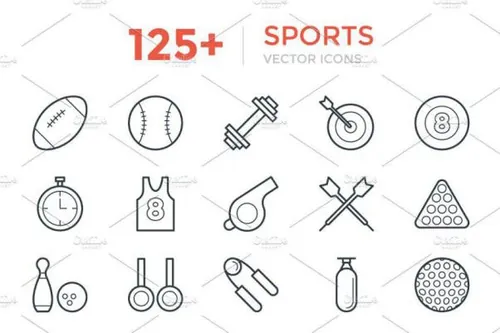 运动矢量图标 125  Sports Vector Icons