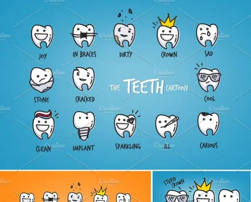 创意牙齿图标 Teeth Graphics
