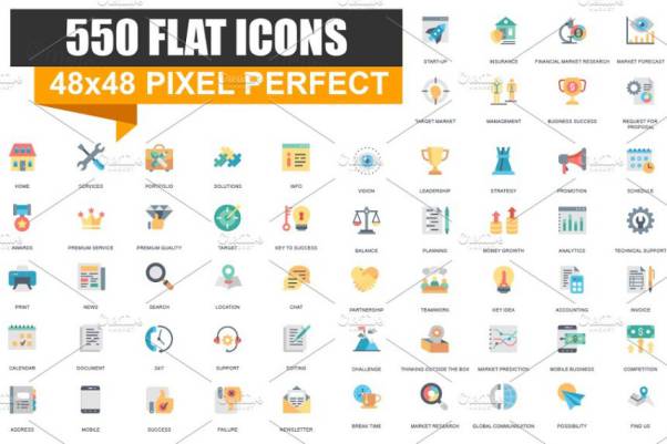 扁平风图标合集 Flat Icons Pack