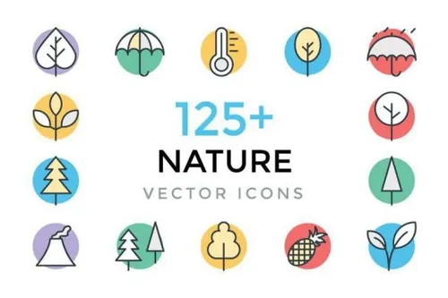 125 大自然创意矢量图标 125  Nature Vector Icons