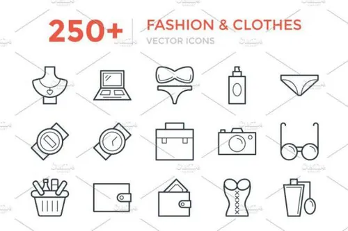 时尚服装图标 250  Fashion and Clothes Icons