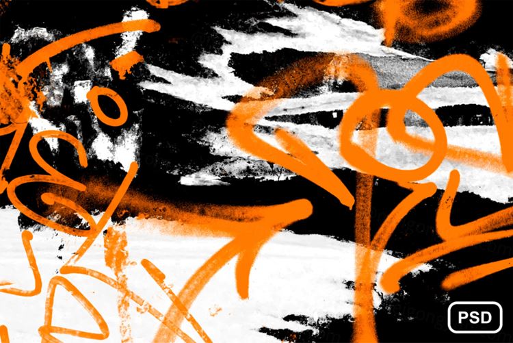 潮流城市街头墙壁涂鸦乱写乱画PS笔刷素材 StreetSma