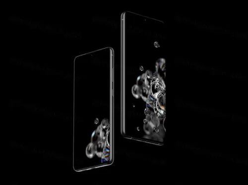 三星盖世S20手机APP界面UI贴图样机模板 Free Galaxy S20 Ultra Mockup