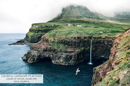 彩色自然风景Ps动作下载Colorful Landscape Phot