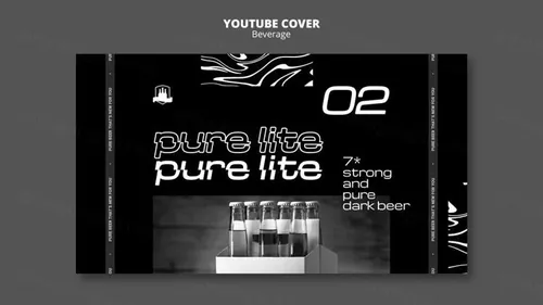 潮流酸性暗黑风酒吧KTV饮料酒水宣传海报PSD模板 Deli