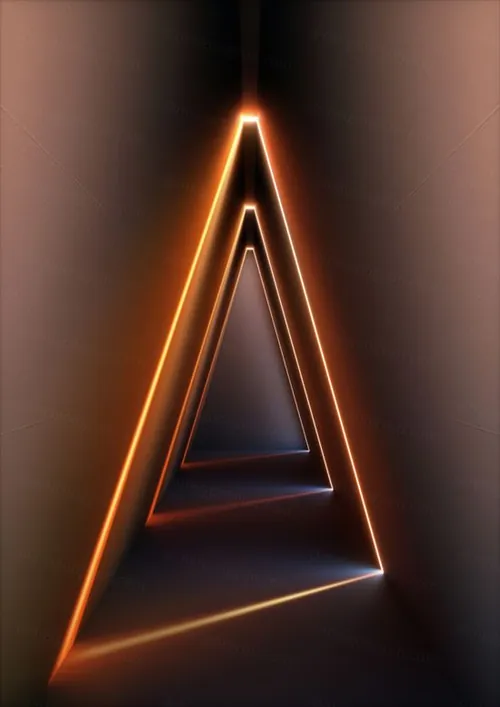 3D虚拟极简概念空间霓虹灯抽象高清背景素材