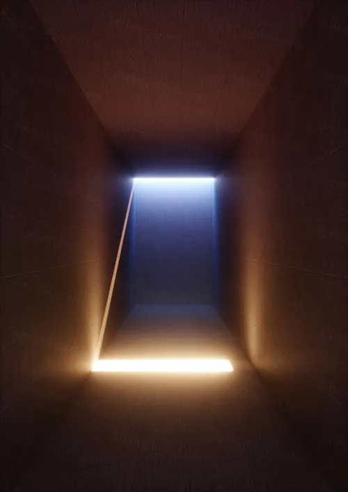 3D虚拟极简概念空间霓虹灯抽象高清背景素材