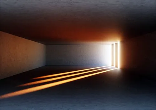 3D虚拟极简概念空间霓虹灯抽象高清背景素材