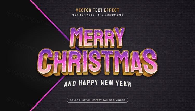 活动促销三维立体特效字体文本特效可编辑EPS矢量模板素材3d text style effect