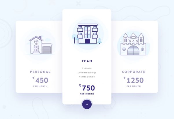 会员定价套餐页面界面设计 Pricing Plan UI - Free