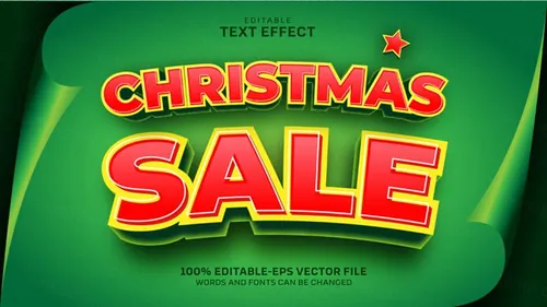 卡通漫画三维立体特效字体文本特效可编辑EPS矢量模板素材3d text style effect