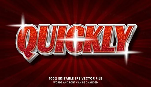 三维立体特效字体文本特效可编辑EPS矢量模板素材3d text style effect