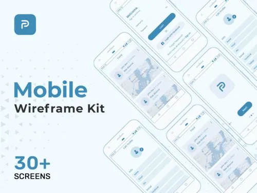 移动线框套件Pride Mobile Wireframe Kit