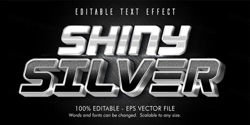 三维立体金属特效字体文本特效可编辑EPS矢量模板素材3d editable text style effect