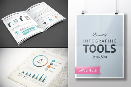 高品质的信息图标矢量素材包合辑 Infographics E