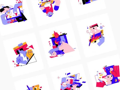 有趣的原始概念插图RAW Illustrations