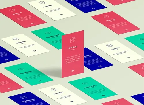 透视应用程序屏幕模型 Perspective App Screens Mock-Up 17