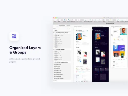 时尚的公文包HTML模板Sleek Portfolio HTML Te