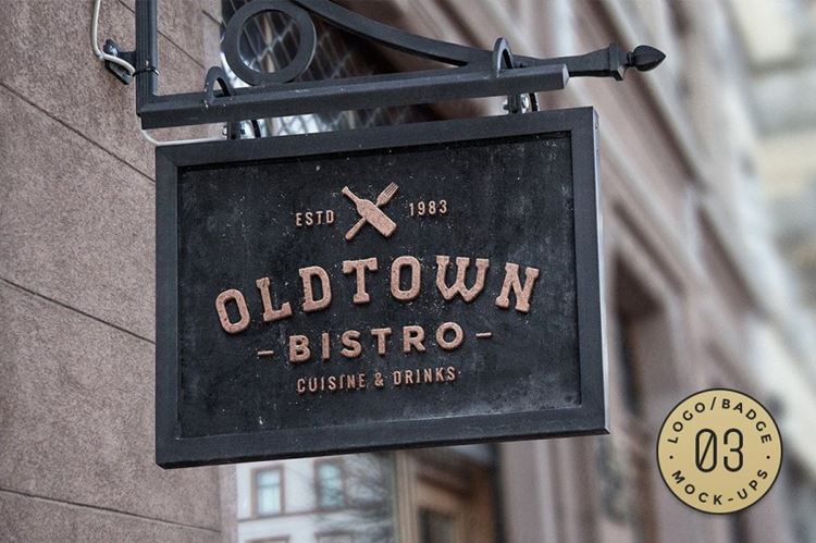 10 Logo/Badge M店铺招牌logo标志贴图PSD模板10 Logo/Badge Mock-Ups